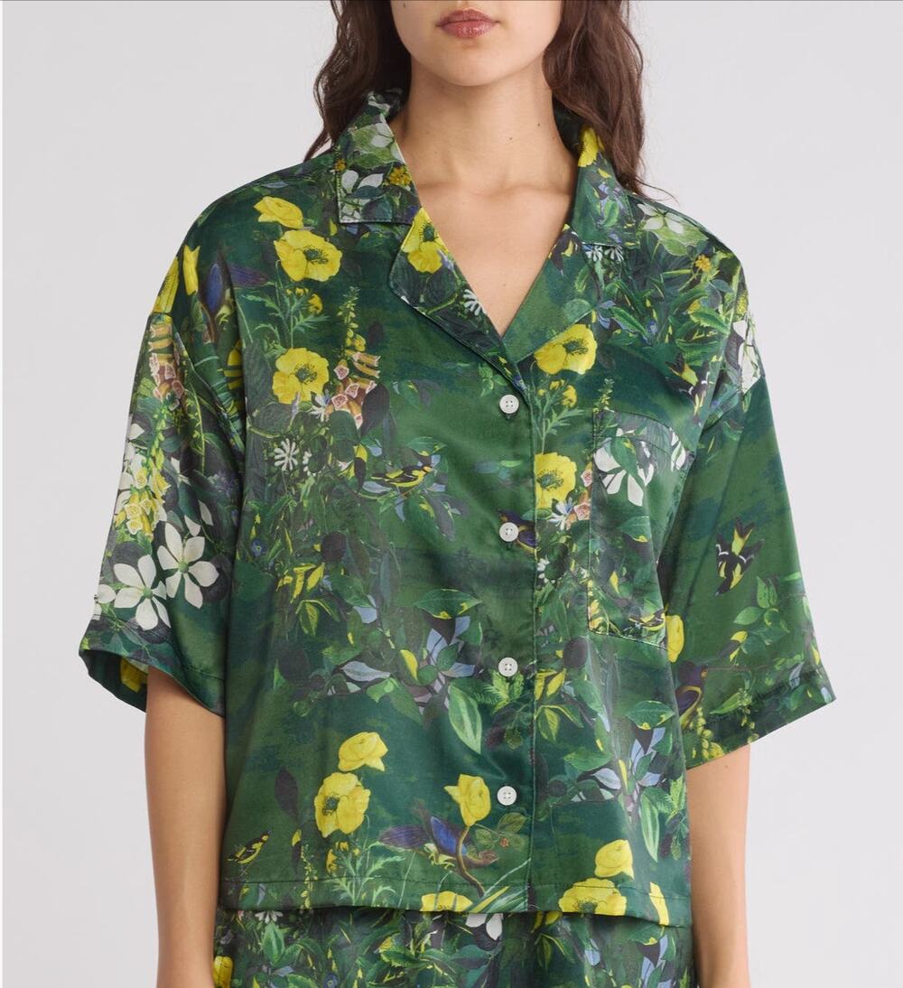 Ted Baker Flourish Floral Satin Top